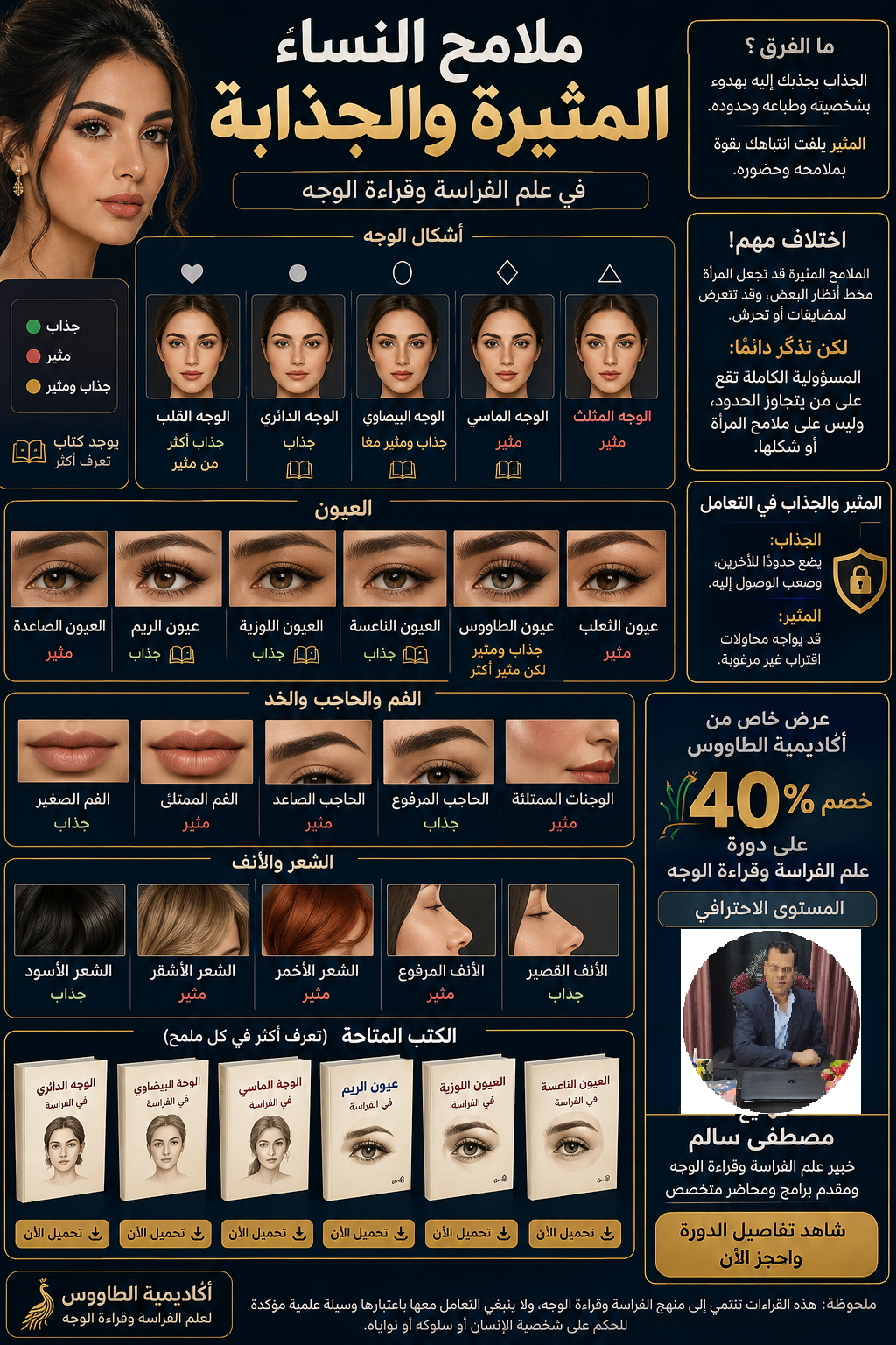 ملامح النساء المثيرة والجذابة في علم الفراسة وقراءة الوجه